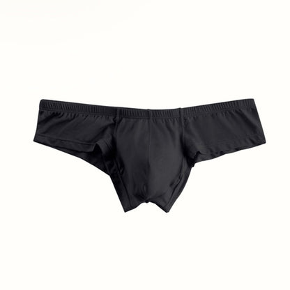 Solid Color Breathable Men's Briefs With Low Waist