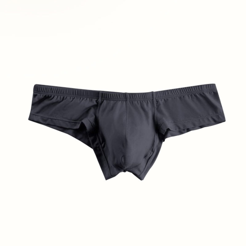 Solid Color Breathable Men's Briefs With Low Waist