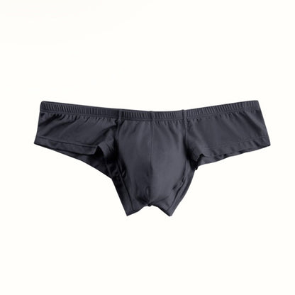Solid Color Breathable Men's Briefs With Low Waist