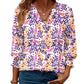 🎁 50% KORTING! Damesmode V-hals Blouse met 3/4 Mouwen – Comfortabel, Stijlvol & Perfect voor Werk of Vrije Tijd