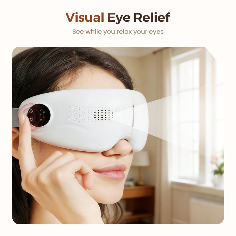 🔥50% OFF! Visual Bluetooth Eye Massager with Heat & Music😴