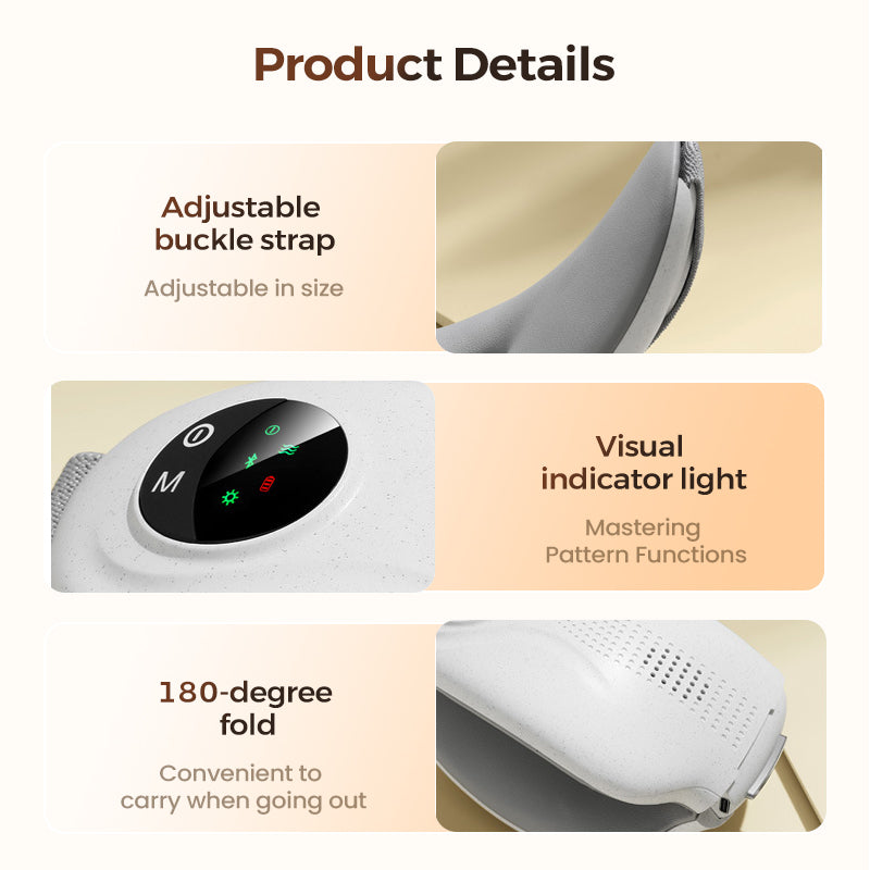 🔥50% OFF! Visual Bluetooth Eye Massager with Heat & Music😴