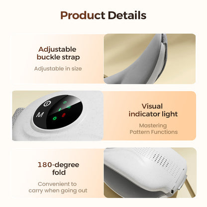 🔥50% OFF! Visual Bluetooth Eye Massager with Heat & Music😴