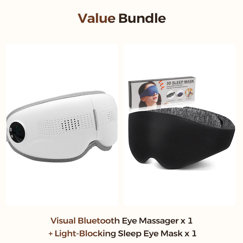 🔥50% OFF! Visual Bluetooth Eye Massager with Heat & Music😴