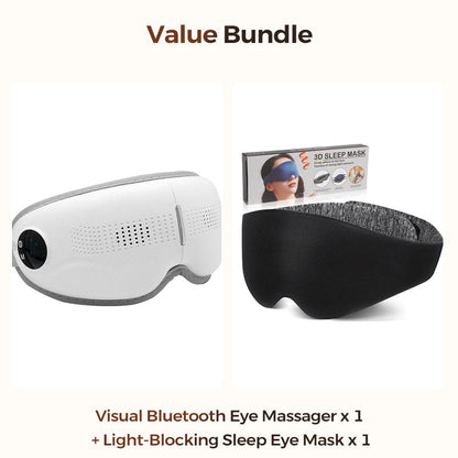 🔥50% OFF! Visual Bluetooth Eye Massager with Heat & Music😴