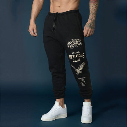 Men's Graphic Print Drawstring Sweatpants