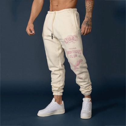 Men's Graphic Print Drawstring Sweatpants