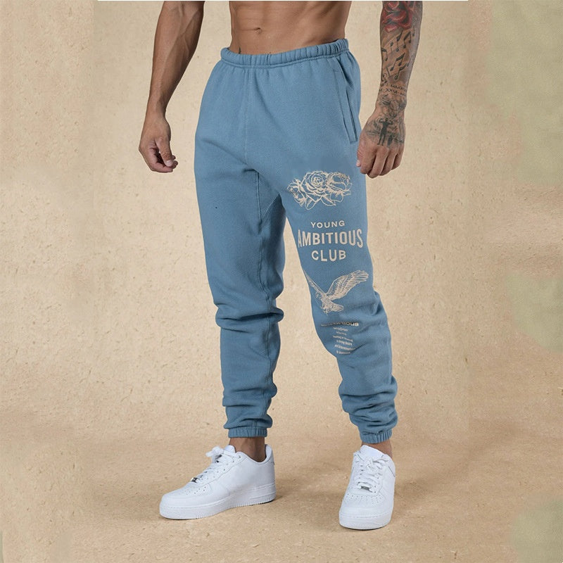 Men's Graphic Print Drawstring Sweatpants