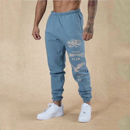 Men's Graphic Print Drawstring Sweatpants