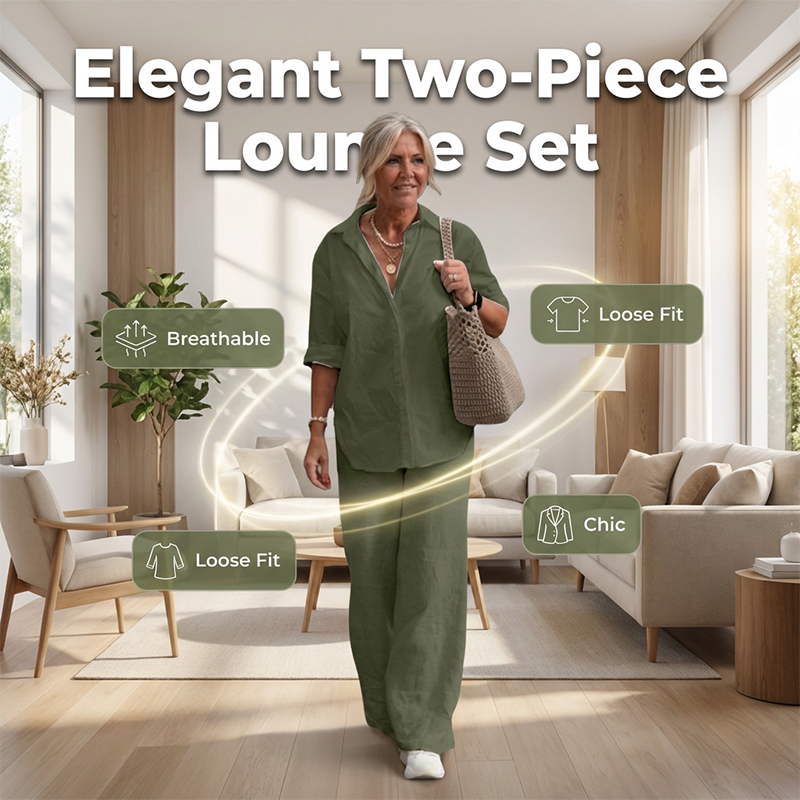 Women's Cotton-Linen Two-Piece Set