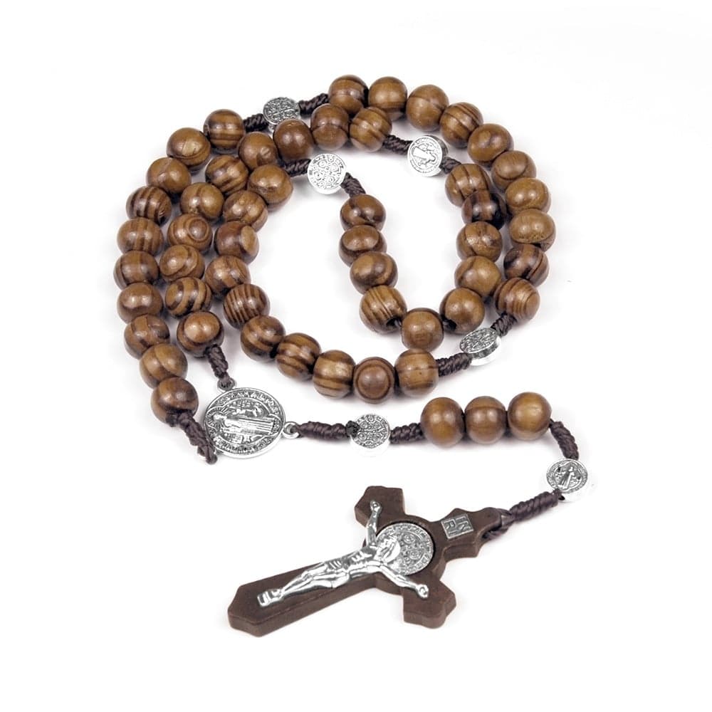 Rosary of Saint Benedict made of black wood