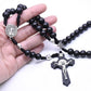 Rosary of Saint Benedict made of black wood