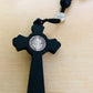 Rosary of Saint Benedict made of black wood