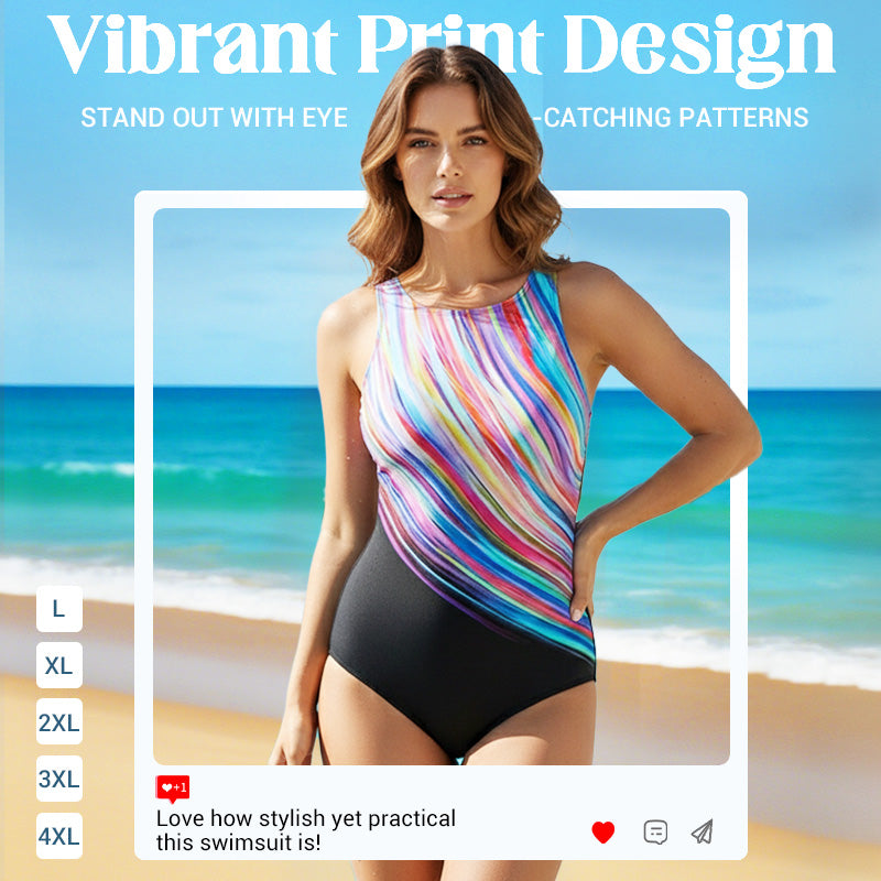 Women's Printed One-Piece Swimsuit