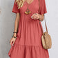 【S-3XL】👗Loose Casual Tie Waist Flowy Dress