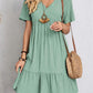 【S-3XL】👗Loose Casual Tie Waist Flowy Dress