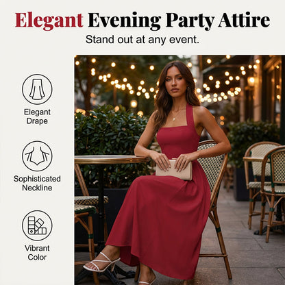Women’s Halter Smocked Back Dress