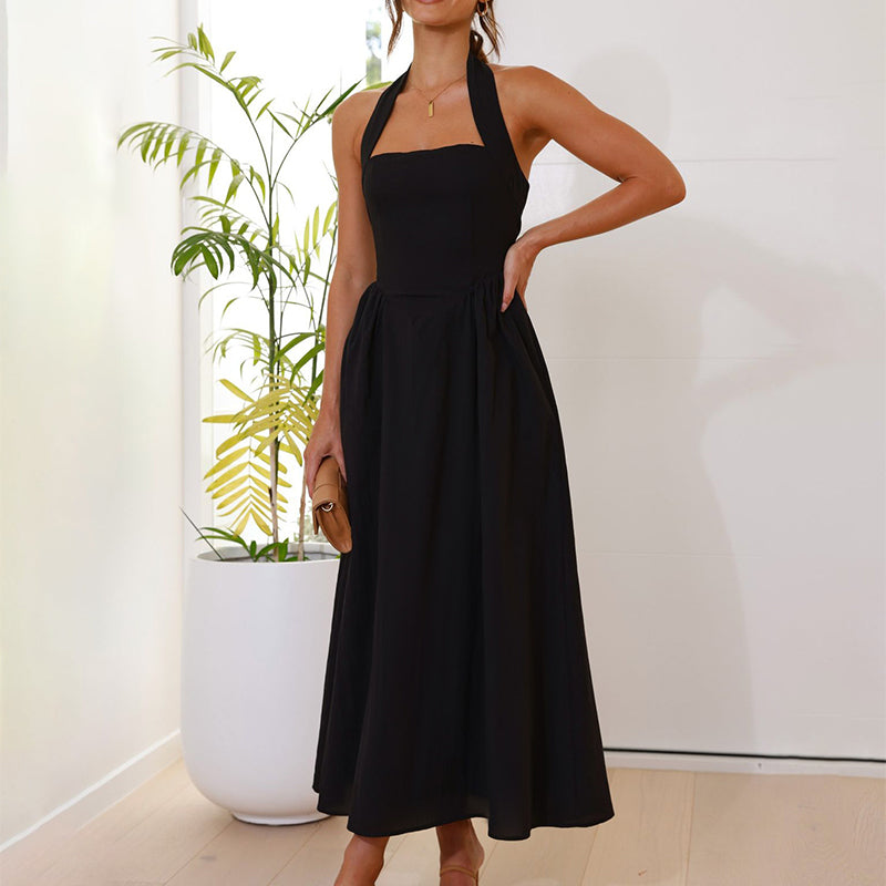 Women’s Halter Smocked Back Dress