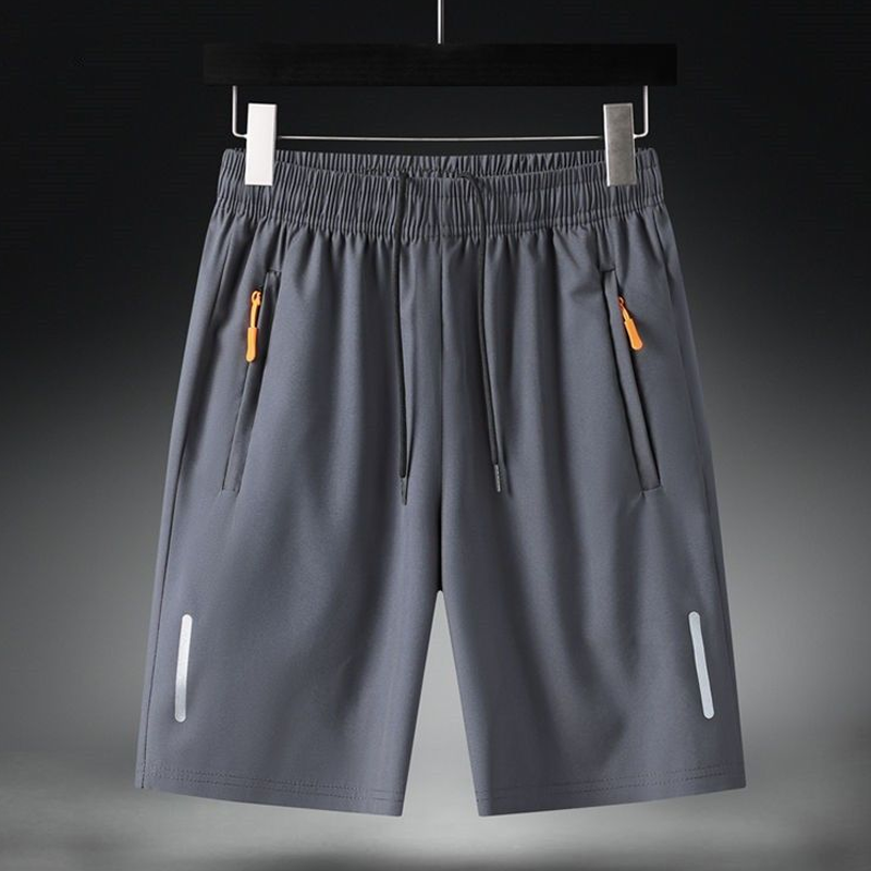 Men's Summer Elastic Shorts with Pockets