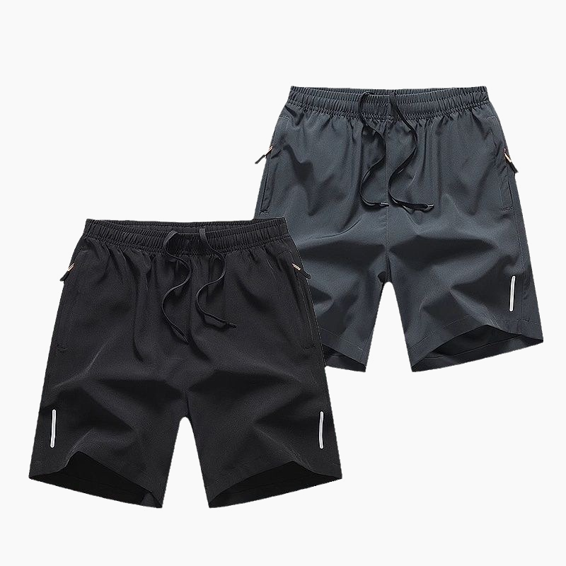 Men's Summer Elastic Shorts with Pockets