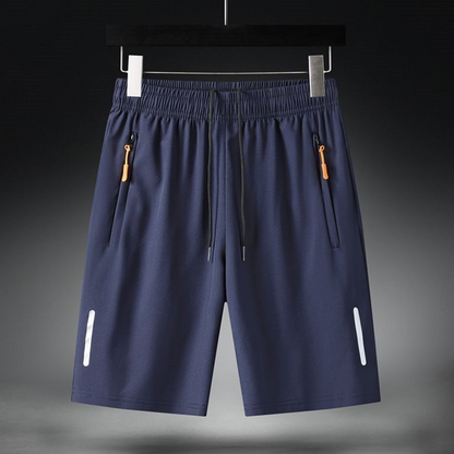 Men's Summer Elastic Shorts with Pockets