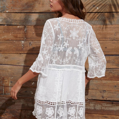 Woman’s Sexy V-Neck Loose bikini Cover-up