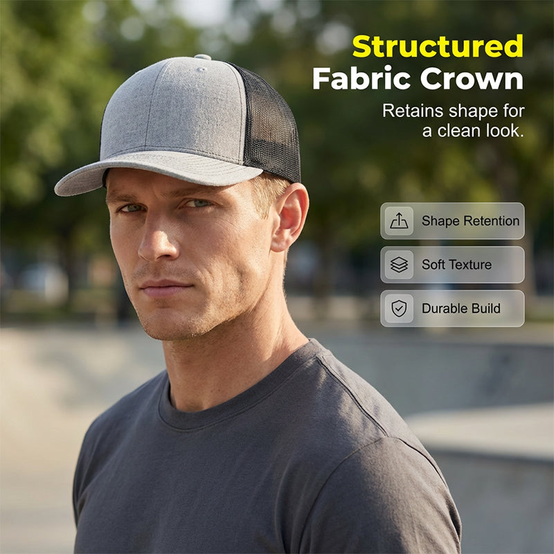 Summer Mesh Baseball Hat with Adjustable Snapback