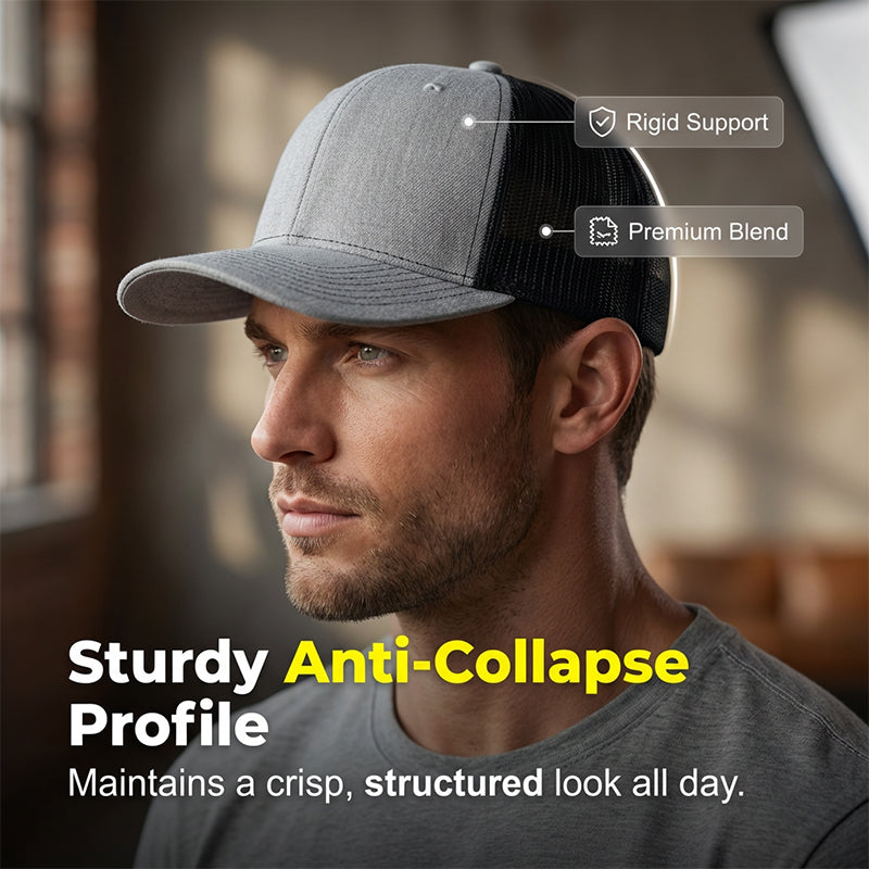 Summer Mesh Baseball Hat with Adjustable Snapback