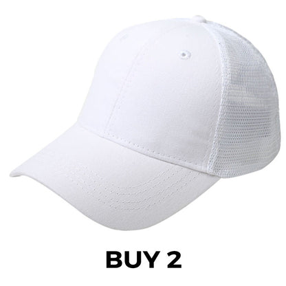Summer Mesh Baseball Hat with Adjustable Snapback