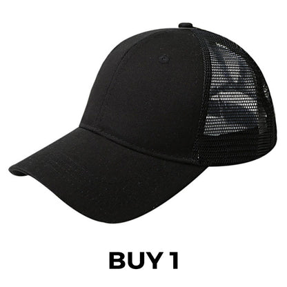 Summer Mesh Baseball Hat with Adjustable Snapback
