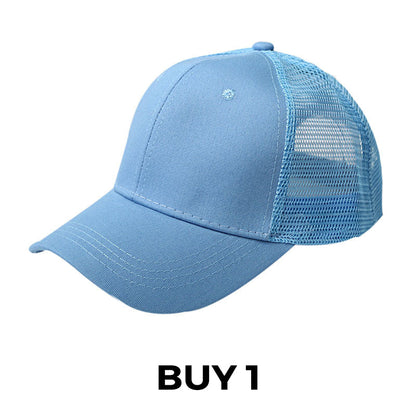 Summer Mesh Baseball Hat with Adjustable Snapback