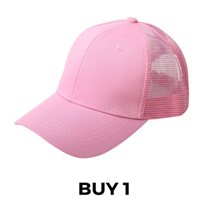 Summer Mesh Baseball Hat with Adjustable Snapback