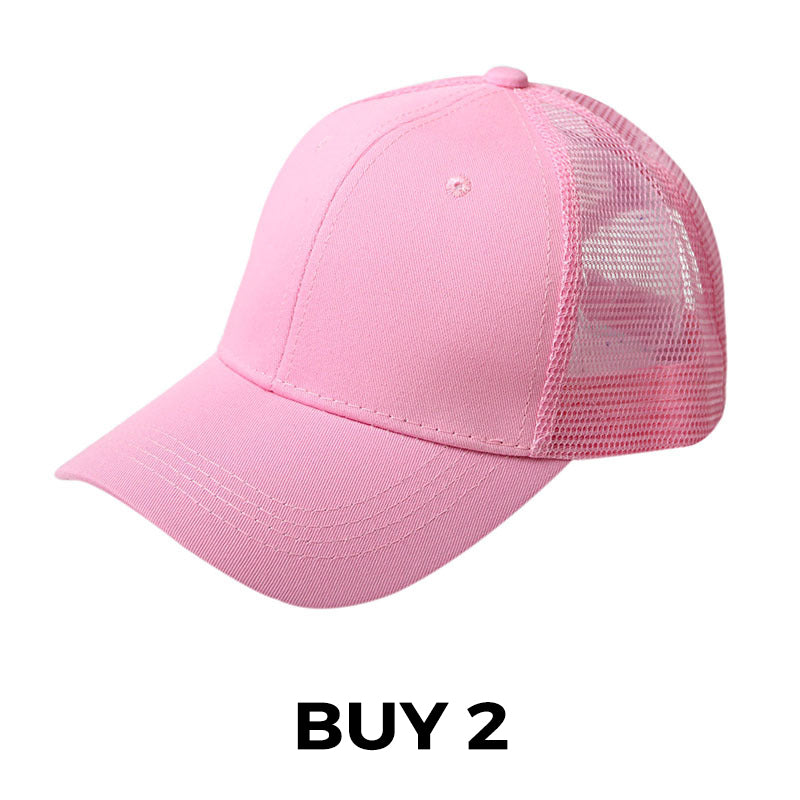 Summer Mesh Baseball Hat with Adjustable Snapback