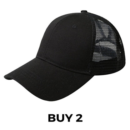 Summer Mesh Baseball Hat with Adjustable Snapback