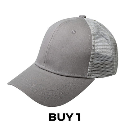 Summer Mesh Baseball Hat with Adjustable Snapback