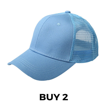 Summer Mesh Baseball Hat with Adjustable Snapback