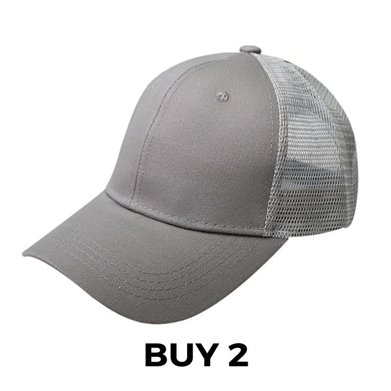 Summer Mesh Baseball Hat with Adjustable Snapback