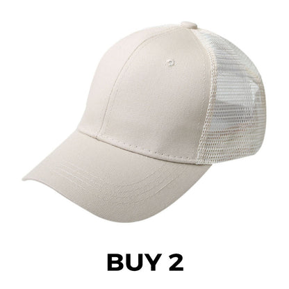 Summer Mesh Baseball Hat with Adjustable Snapback