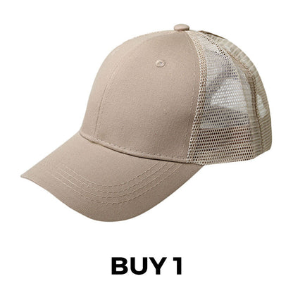 Summer Mesh Baseball Hat with Adjustable Snapback