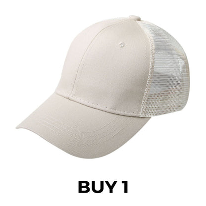 Summer Mesh Baseball Hat with Adjustable Snapback
