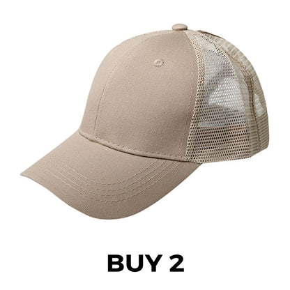 Summer Mesh Baseball Hat with Adjustable Snapback