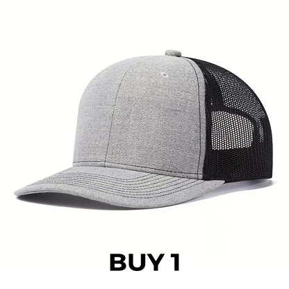 Summer Mesh Baseball Hat with Adjustable Snapback
