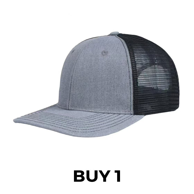 Summer Mesh Baseball Hat with Adjustable Snapback
