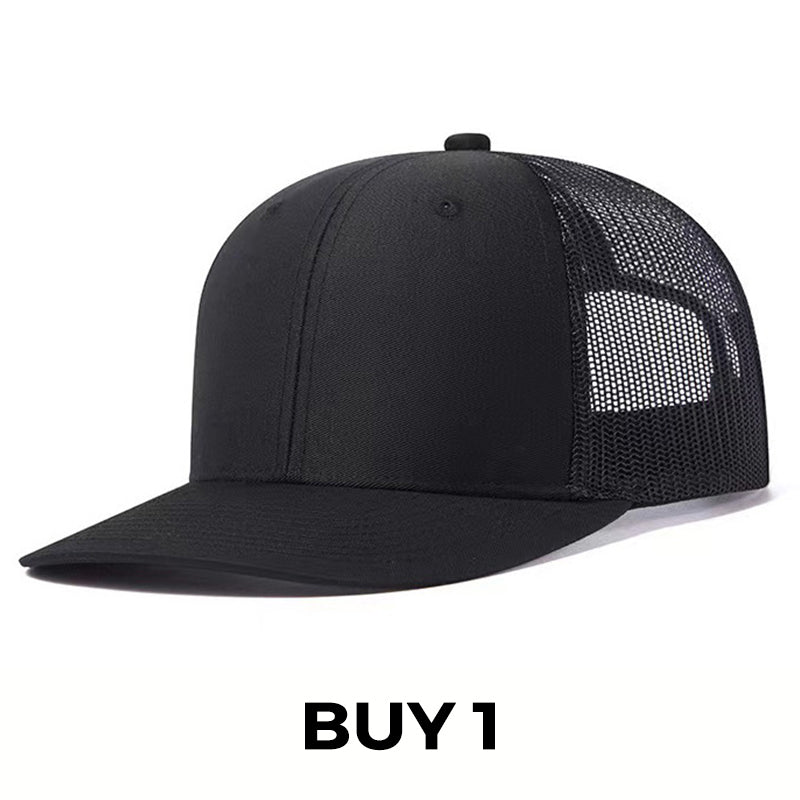 Summer Mesh Baseball Hat with Adjustable Snapback