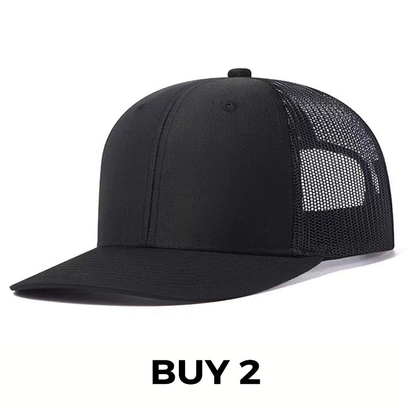 Summer Mesh Baseball Hat with Adjustable Snapback