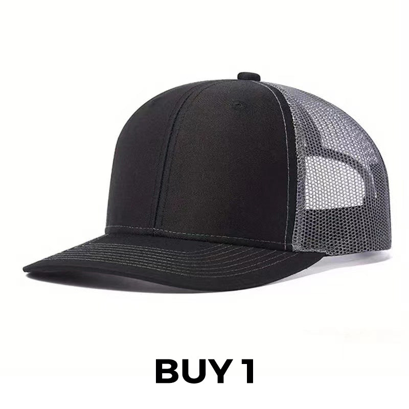 Summer Mesh Baseball Hat with Adjustable Snapback