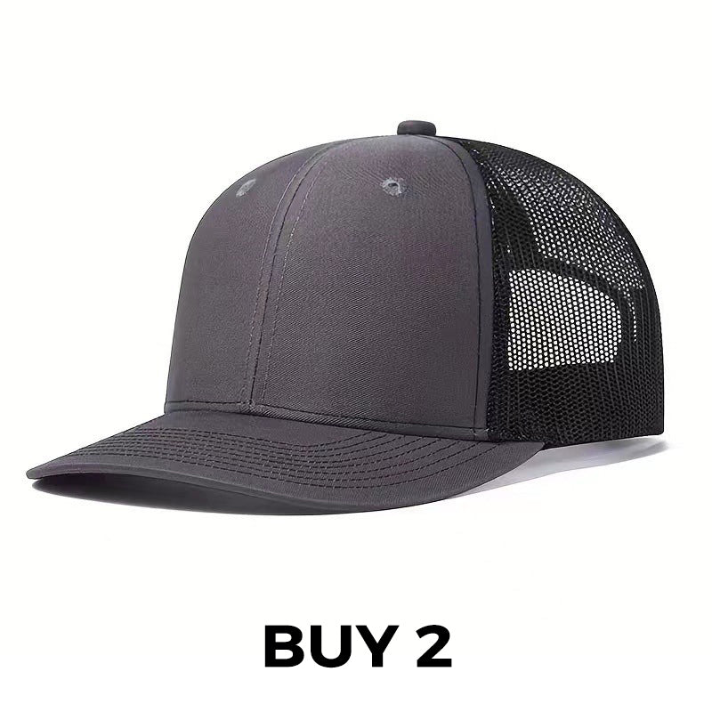 Summer Mesh Baseball Hat with Adjustable Snapback
