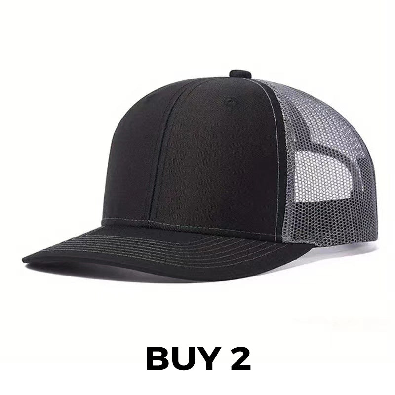 Summer Mesh Baseball Hat with Adjustable Snapback