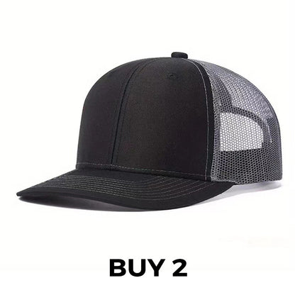 Summer Mesh Baseball Hat with Adjustable Snapback