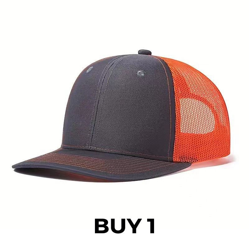 Summer Mesh Baseball Hat with Adjustable Snapback